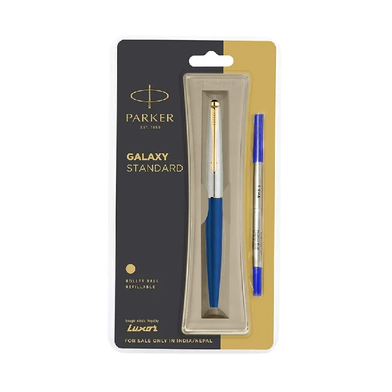 Parker Galaxy Standard Gold Trim Roller Ball Pen