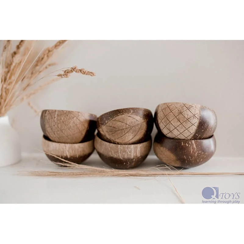 Handmade Wooden ABC Puzzle with Raised Letters for Tactile Learning ExperiencePatterned Coconut Rice Bowls - set of 6 Handmade Wooden ABC Puzzle with Raised Letters for Tactile Learning ExperiencePatterned Coconut Rice Bowls - set of 6