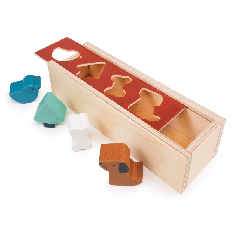 Solid Wood Stacking Cups with Different Sizes for Sensory Play and Motor SkillsPet Shape Sorting Box Solid Wood Stacking Cups with Different Sizes for Sensory Play and Motor SkillsPet Shape Sorting Box