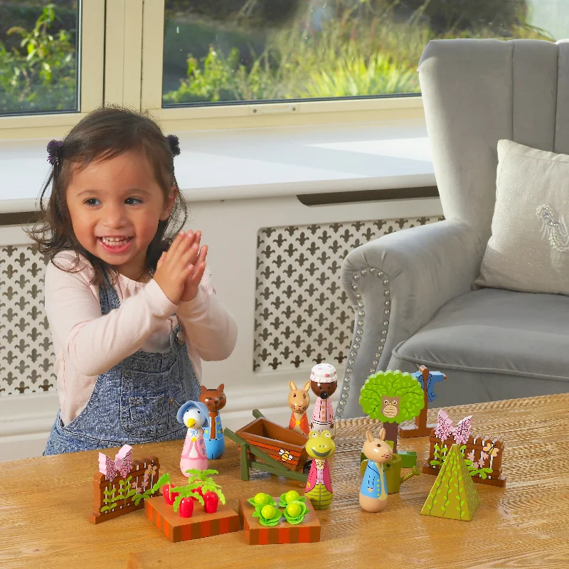 Handmade Wooden ABC Puzzle with Raised Letters for Tactile Learning ExperiencePeter Rabbit™ Play Set Handmade Wooden ABC Puzzle with Raised Letters for Tactile Learning ExperiencePeter Rabbit™ Play Set