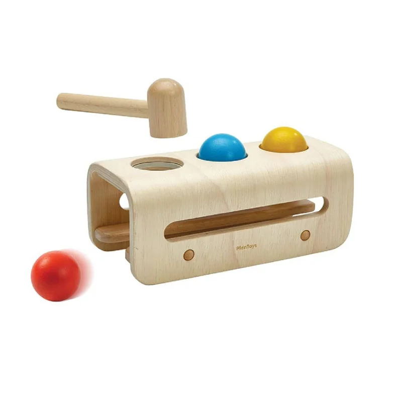Hand - Turned Wooden Spinning Top with a Colorful Design for Classic AmusementHammer Balls Hand - Turned Wooden Spinning Top with a Colorful Design for Classic AmusementHammer Balls