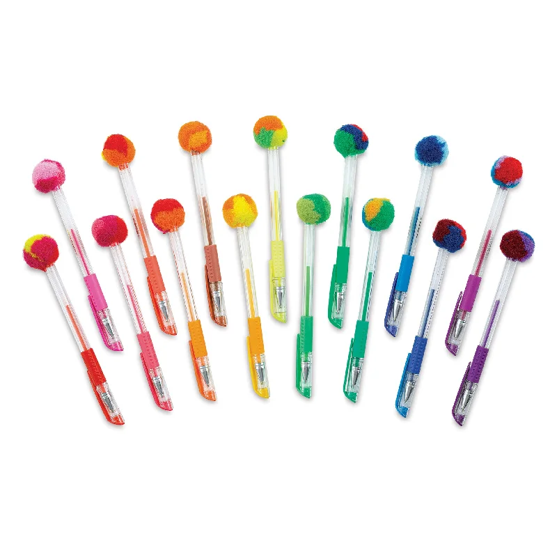 Hand - Sanded Wooden Dowels for Building Structures in 3D HandicraftsPom Pom Gel Pens - Pkg of 15 Hand - Sanded Wooden Dowels for Building Structures in 3D HandicraftsPom Pom Gel Pens - Pkg of 15