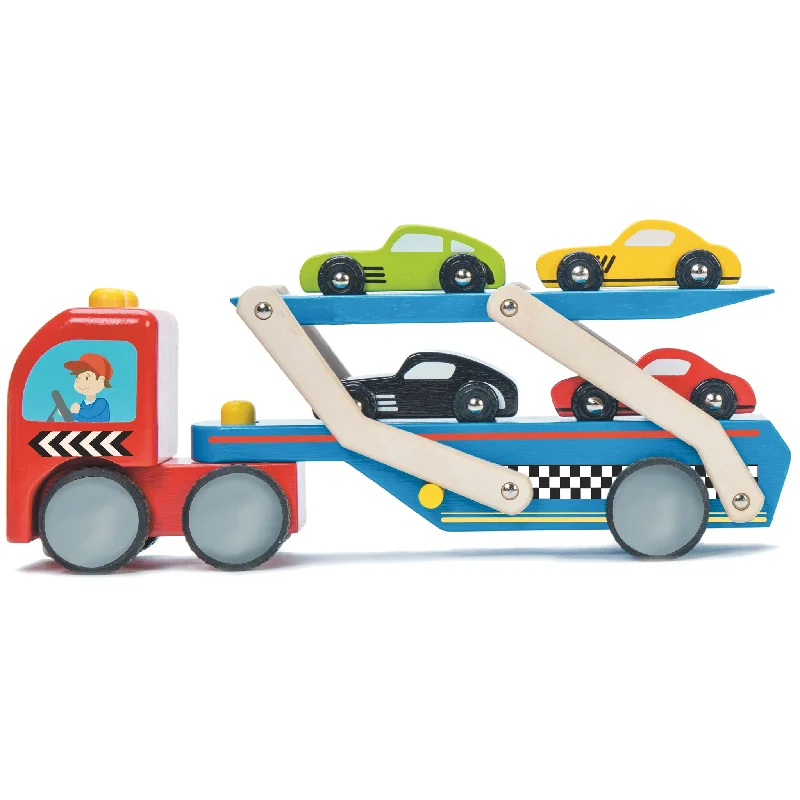 Battery - Operated Ride - On Tractor for Toddlers with Farmer - Themed AccessoriesRace Car Transporter Set Battery - Operated Ride - On Tractor for Toddlers with Farmer - Themed AccessoriesRace Car Transporter Set