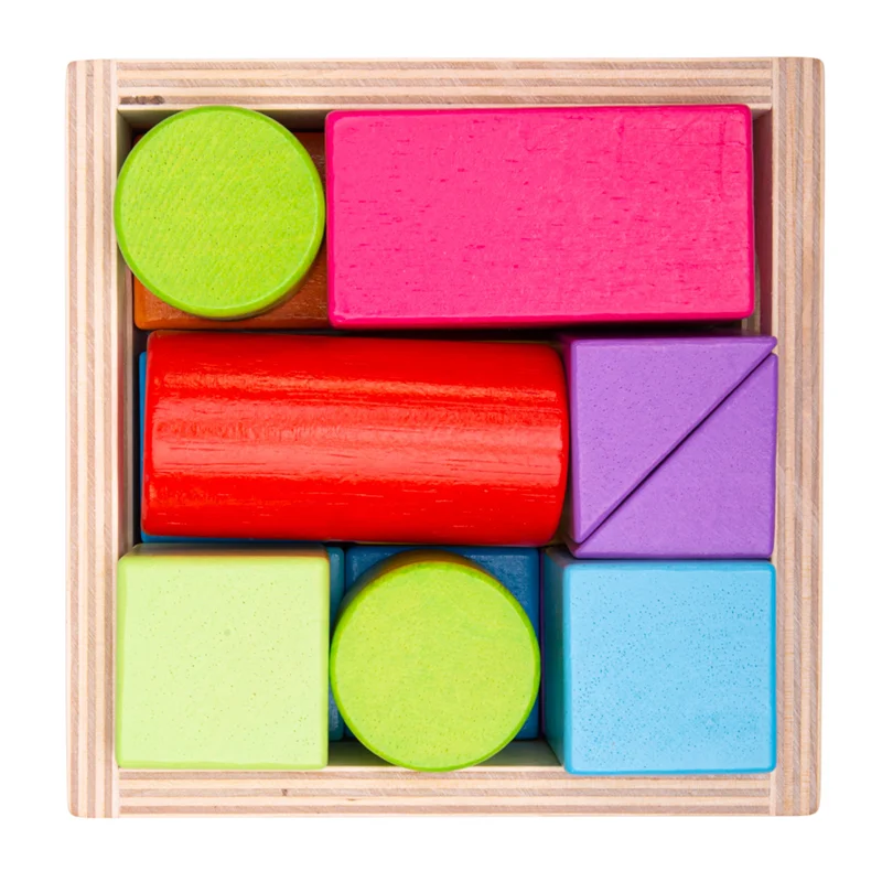 Solid Wood Stacking Cups with Different Sizes for Sensory Play and Motor SkillsRainbow Building Blocks - DAMAGED BOX Solid Wood Stacking Cups with Different Sizes for Sensory Play and Motor SkillsRainbow Building Blocks - DAMAGED BOX