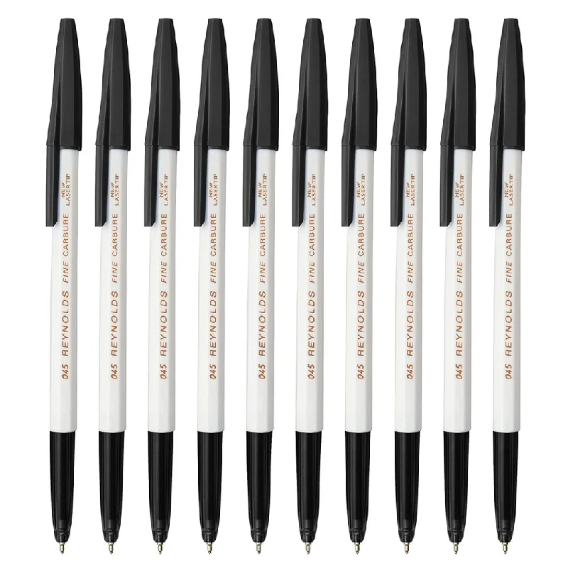 Reynolds 045 Fine Carbure - Black Ball Pens