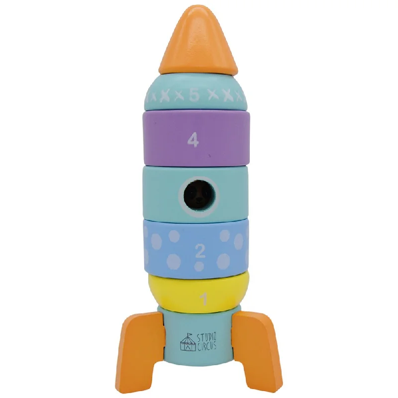 Sustainable Wood Marble Run Set with Multiple Tracks and Marble StorageRocket Tower