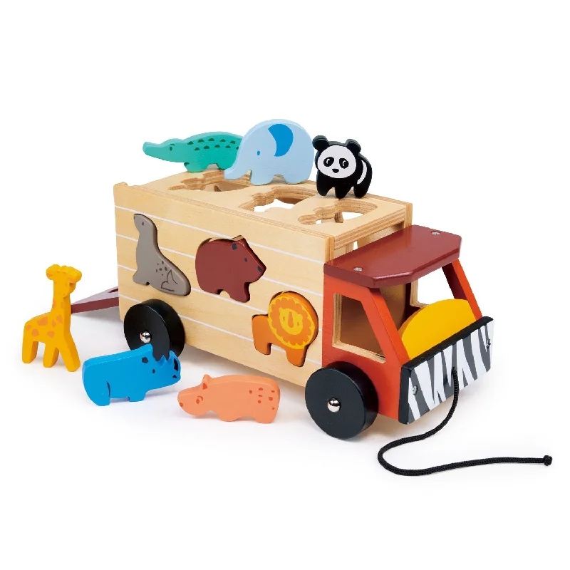 Handmade Wooden ABC Puzzle with Raised Letters for Tactile Learning ExperienceShape Sorting Safari Truck Handmade Wooden ABC Puzzle with Raised Letters for Tactile Learning ExperienceShape Sorting Safari Truck