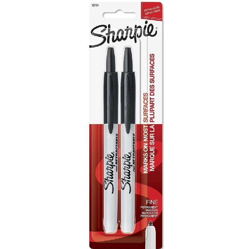 Sharpie Fine Retractable Permanent Marker (Pack Of 2)