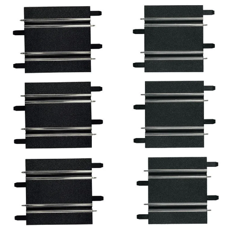 Slot Car Racing Set featuring Formula 1 Cars and a Multilane TrackShort Straights Assortment 10cm & 11.4cm 3pc each Slot Car Racing Set featuring Formula 1 Cars and a Multilane TrackShort Straights Assortment 10cm & 11.4cm 3pc each