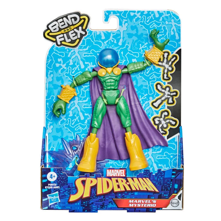 G.I. Joe Snake Eyes Action Figure with Stealth Suit and Ninja WeaponsSpider-Man Bend And Flex Figure Marvel's Mysterio G.I. Joe Snake Eyes Action Figure with Stealth Suit and Ninja WeaponsSpider-Man Bend And Flex Figure Marvel's Mysterio