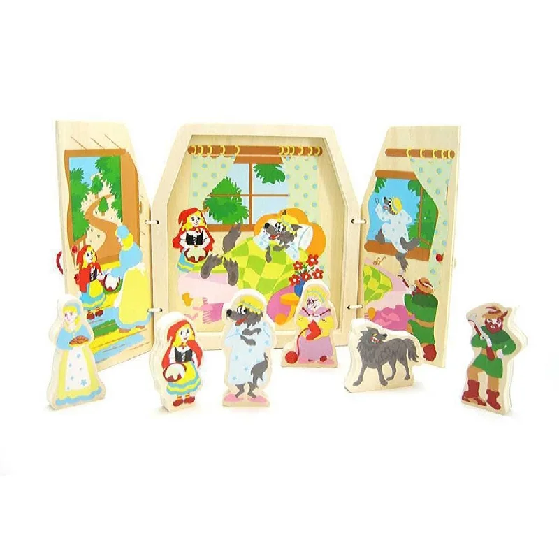 Eco - Friendly Wooden Building Blocks Set with Magnetic Connectors for Creative ConstructionStorytelling Red Riding Hood Eco - Friendly Wooden Building Blocks Set with Magnetic Connectors for Creative ConstructionStorytelling Red Riding Hood