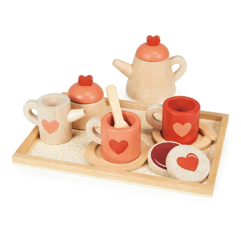 Heirloom - Quality Wooden Dollhouse with Multiple Floors and Furniture AccessoriesTea Time Tray Set Heirloom - Quality Wooden Dollhouse with Multiple Floors and Furniture AccessoriesTea Time Tray Set