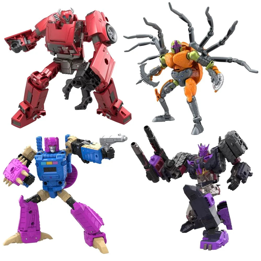 G.I. Joe Snake Eyes Action Figure with Stealth Suit and Ninja WeaponsTransformers Legacy United Action Figures 4Pack Set G.I. Joe Snake Eyes Action Figure with Stealth Suit and Ninja WeaponsTransformers Legacy United Action Figures 4Pack Set