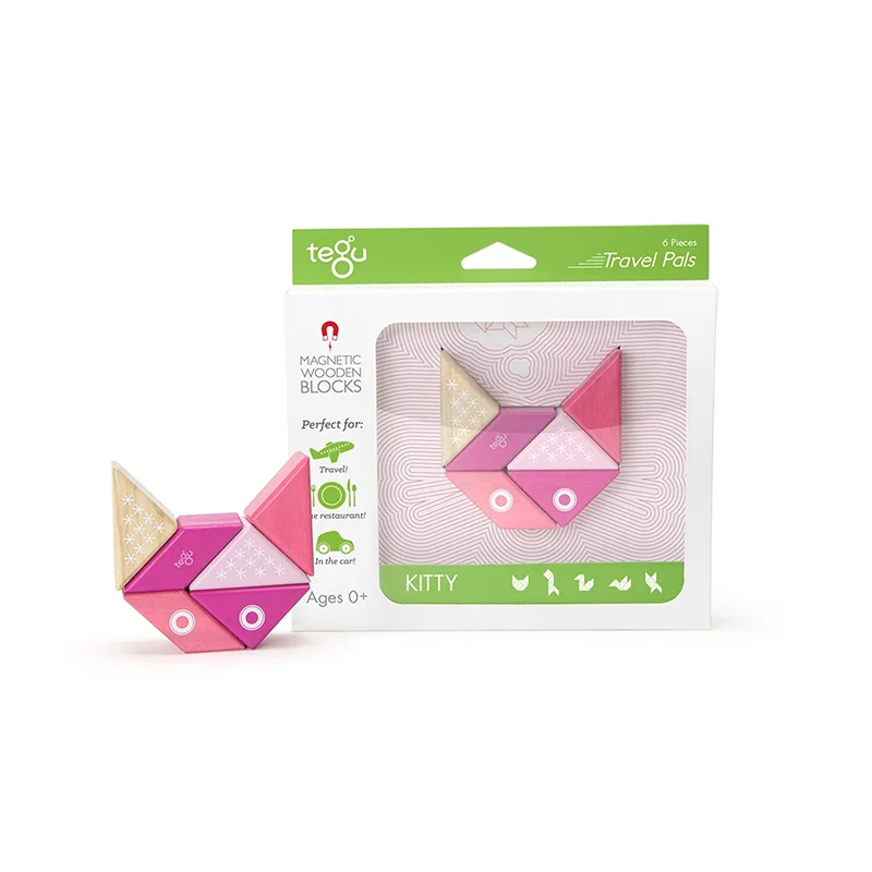 Hand - Turned Wooden Spinning Top with a Colorful Design for Classic AmusementTravel Pals - Kitty Hand - Turned Wooden Spinning Top with a Colorful Design for Classic AmusementTravel Pals - Kitty