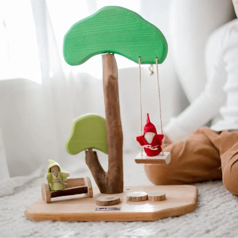 Wooden Musical Instrument Set including a Xylophone and Maracas for Little MusiciansTree and Swing Play Set Wooden Musical Instrument Set including a Xylophone and Maracas for Little MusiciansTree and Swing Play Set