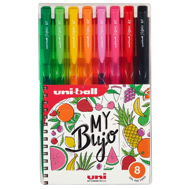 Uni Signo RT1 0.7mm Assorted Retractable Pens Set of 8