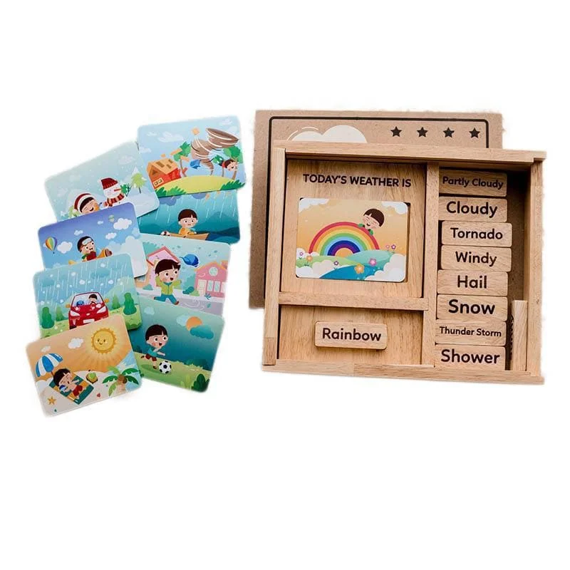 Heirloom - Quality Wooden Dollhouse with Multiple Floors and Furniture AccessoriesWeather Play Set