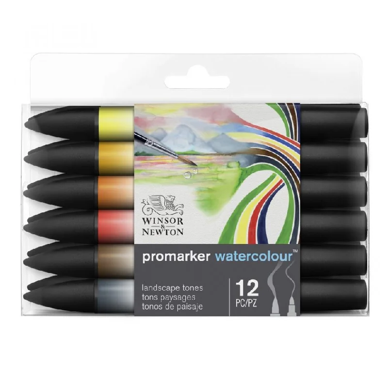 Winsor & Newton Promarker Watercolour Landscape Tone Set Of 12