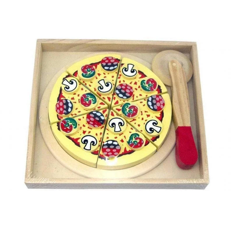 Solid Wood Construction Toy Set with Nuts, Bolts, and Tools for DIY ProjectsWooden Pizza Solid Wood Construction Toy Set with Nuts, Bolts, and Tools for DIY ProjectsWooden Pizza