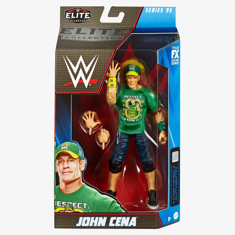 Barbie Fashionista Action Figure with Trendy Streetwear and AccessoriesWWE Elite Collection Action Figure Series 95 - John Cena Barbie Fashionista Action Figure with Trendy Streetwear and AccessoriesWWE Elite Collection Action Figure Series 95 - John Cena