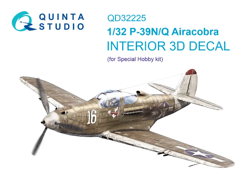 1/32 Quinta Studio P-39Q/N Airacobra 3D-Printed Interior (Special Hobby) 32225