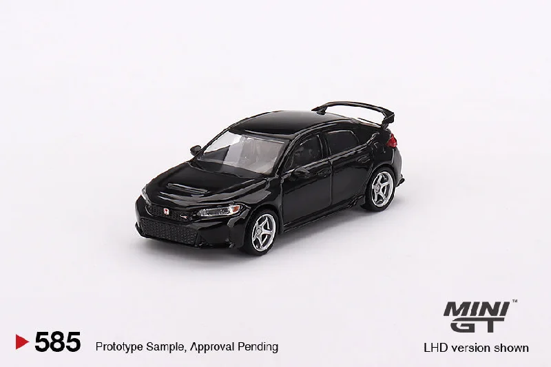 1/64 MINI GT Honda Civic Type R Crystal Black Pearl 2023 W/ Advan GT Wheel