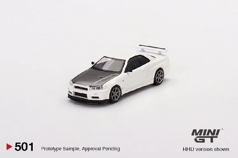 1/64 MINI GT Nissan Skyline GT-R (R34) V-Spec II N1 White