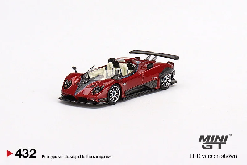 1/64 MINI GT Pagani Zonda HP Barchetta Rosso Dubai