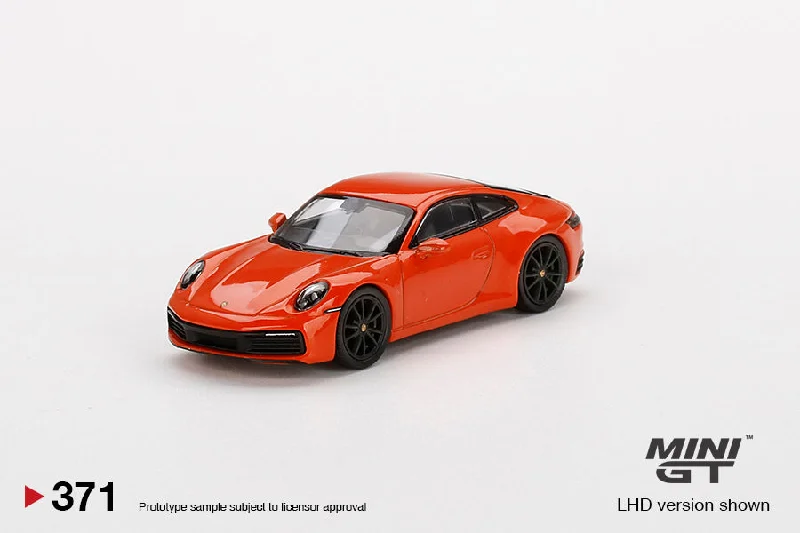 1/64 MINI GT Porsche 911 (992) Carrera 4S Lava Orange