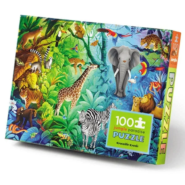 Natural Wood Educational Toys with a Construction and Engineering Play Set100p Jungle Puzzle Natural Wood Educational Toys with a Construction and Engineering Play Set100p Jungle Puzzle