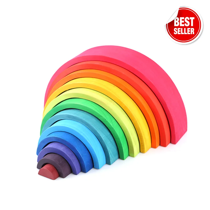 Hand - Painted Wooden Educational Toys in a Historical and Cultural ThemePrism Play Wooden Rainbow Stacker - Beechwood Hand - Painted Wooden Educational Toys in a Historical and Cultural ThemePrism Play Wooden Rainbow Stacker - Beechwood