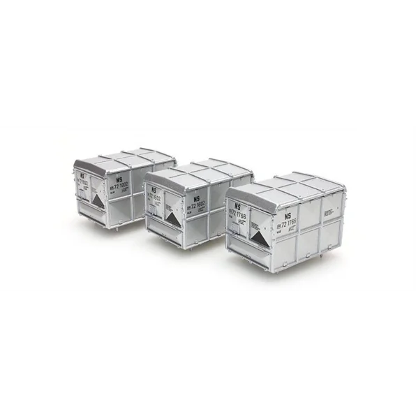 Artitec 487.801.11 HO/OO Gauge Closed Container Silver - NS (3 pces)