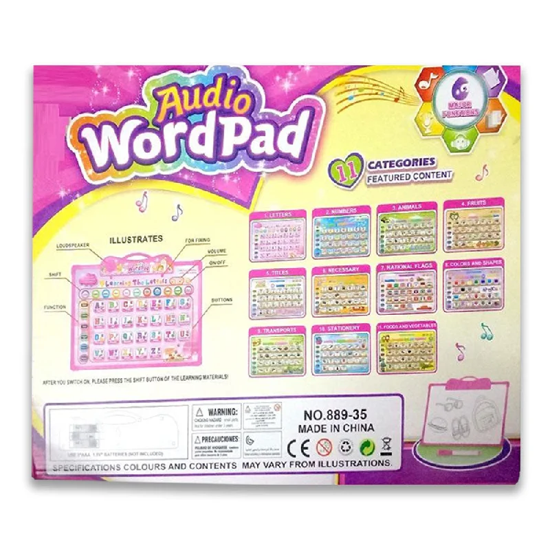 High - Grade Solid Wood Educational Toys for Improving Hand - Eye CoordinationAudio Word Pad 889-35 Whiteboard With Duster And Marker Just Press To Call Alphabet Letter Number Animal Fruits High - Grade Solid Wood Educational Toys for Improving Hand - Eye CoordinationAudio Word Pad 889-35 Whiteboard With Duster And Marker Just Press To Call Alphabet Letter Number Animal Fruits