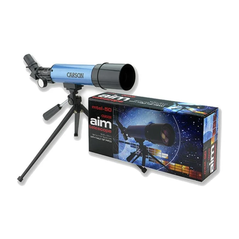 Sustainable Solid Wood Educational Toys with a Language - Learning Activity BookCarson Aim 50mm Refractor Telescope Sustainable Solid Wood Educational Toys with a Language - Learning Activity BookCarson Aim 50mm Refractor Telescope