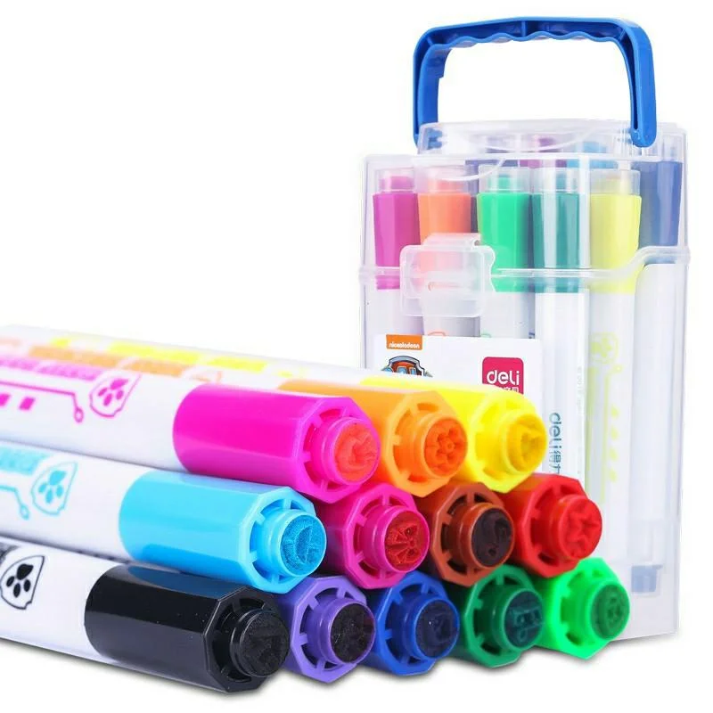 Solid Wood Educational Toys with a Math - Problem - Solving ChallengeColourful/Colorful Marker Pens 12 pcs - paw patrol and kitty design Solid Wood Educational Toys with a Math - Problem - Solving ChallengeColourful/Colorful Marker Pens 12 pcs - paw patrol and kitty design