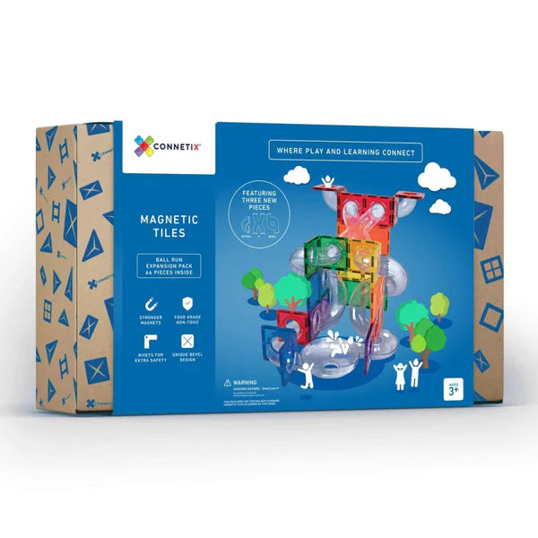 Solid Wood Educational Toys with a Science Experiment Theme for Young LearnersConnetix Tiles 66 Piece Ball Run Expansion Pack Solid Wood Educational Toys with a Science Experiment Theme for Young LearnersConnetix Tiles 66 Piece Ball Run Expansion Pack