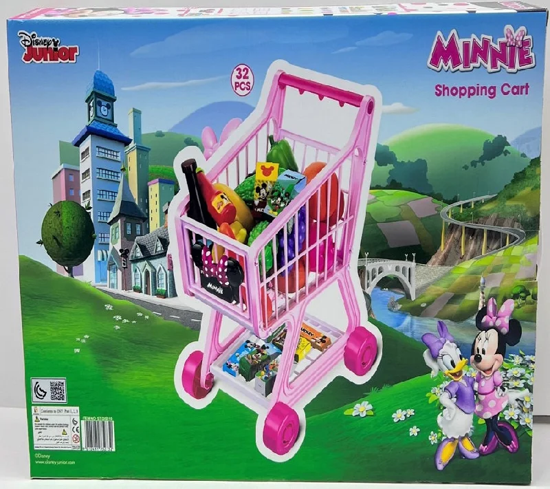 Solid Wood Educational Toys with a Coding and Logic - Building GameDisney Mickey Minnie Mouse Children's Shopping Cart ,Supermarket Kitchen Trolley Solid Wood Educational Toys with a Coding and Logic - Building GameDisney Mickey Minnie Mouse Children's Shopping Cart ,Supermarket Kitchen Trolley