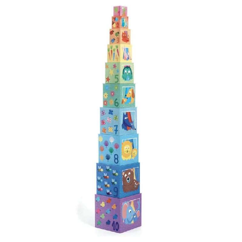 Hand - Made Wooden Educational Toys with a Space - Exploration SimulationDjeco Blocks - Rainbow Hand - Made Wooden Educational Toys with a Space - Exploration SimulationDjeco Blocks - Rainbow