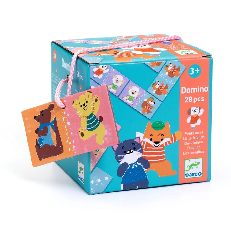 Solid Wood Educational Toys with a Math - Problem - Solving ChallengeDjeco Domino Little Friends Solid Wood Educational Toys with a Math - Problem - Solving ChallengeDjeco Domino Little Friends