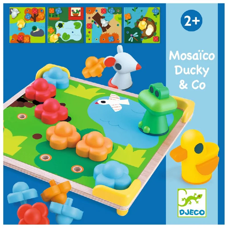 Hand - Made Wooden Educational Toys with a Space - Exploration SimulationDjeco Mosaico - Ducky & Co Wooden Game For Toddlers 2 yrs + Hand - Made Wooden Educational Toys with a Space - Exploration SimulationDjeco Mosaico - Ducky & Co Wooden Game For Toddlers 2 yrs +