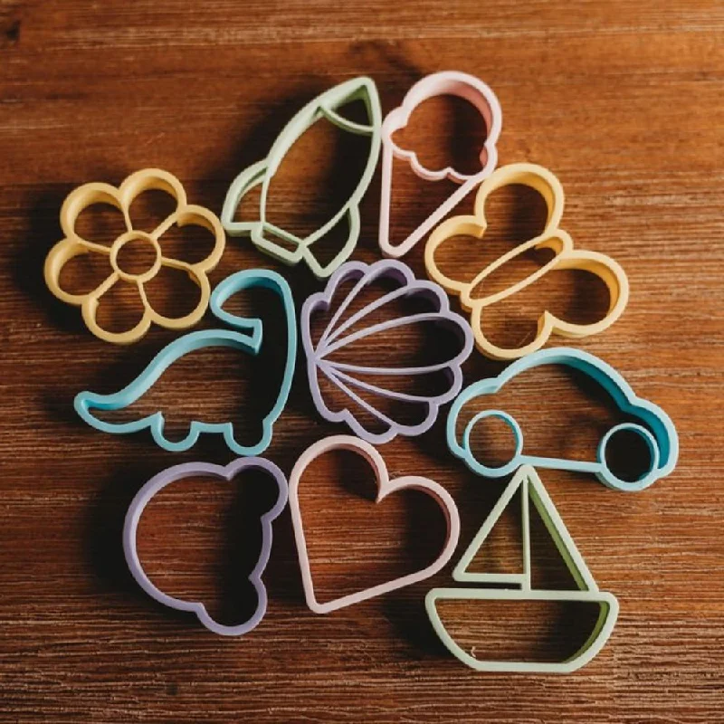 Eco - Conscious Solid Wood Educational Toys with a Social - Skills Development GameEco Cutter Set - Playdough Assorted Colour Shapes (set of 10) Eco - Conscious Solid Wood Educational Toys with a Social - Skills Development GameEco Cutter Set - Playdough Assorted Colour Shapes (set of 10)