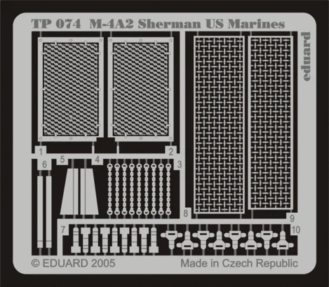 Eduard 1/35 Scale M-4A2 Sherman US Marines for Academy - TP074