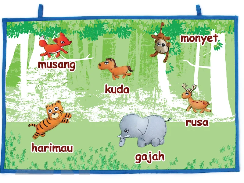 High - Grade Solid Wood Educational Toys for Improving Hand - Eye CoordinationClearance - Handmade Felt Wall Hanging Malay - Wild Animals (Haiwan Dalam Hutan) High - Grade Solid Wood Educational Toys for Improving Hand - Eye CoordinationClearance - Handmade Felt Wall Hanging Malay - Wild Animals (Haiwan Dalam Hutan)