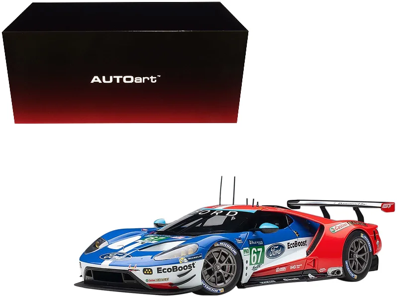 Ford GT #67 Harry Tincknell - Andy Priaulx - Pipo Derani "Ford Chip Ganassi Team UK" 24H Le Mans (2017) 1/18 Model Car by Autoart Ford GT #67 Harry Tincknell - Andy Priaulx - Pipo Derani "Ford Chip Ganassi Team UK" 24H Le Mans (2017) 1/18 Model Car by Autoart