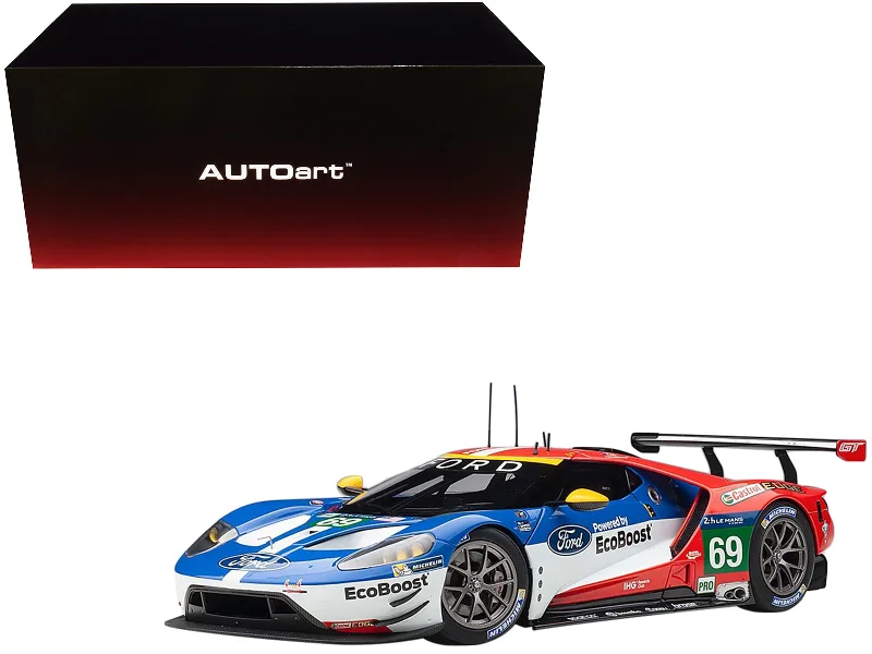 Ford GT #69 Ryan Briscoe - Richard Westbrook - Scott Dixon "Ford Chip Ganassi Team USA" 24H Le Mans (2016) 1/18 Model Car by Autoart Ford GT #69 Ryan Briscoe - Richard Westbrook - Scott Dixon "Ford Chip Ganassi Team USA" 24H Le Mans (2016) 1/18 Model Car by Autoart