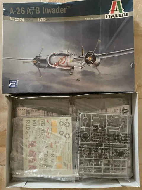 Italeri 1/72 scale A-26 A/B Invader plastic kit 1274 - Old Stock