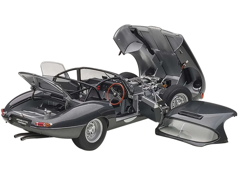 Jaguar Lightweight E Type Roadster RHD (Right Hand Drive) Dark Gray 1/18 Model Car by Autoart Jaguar Lightweight E Type Roadster RHD (Right Hand Drive) Dark Gray 1/18 Model Car by Autoart