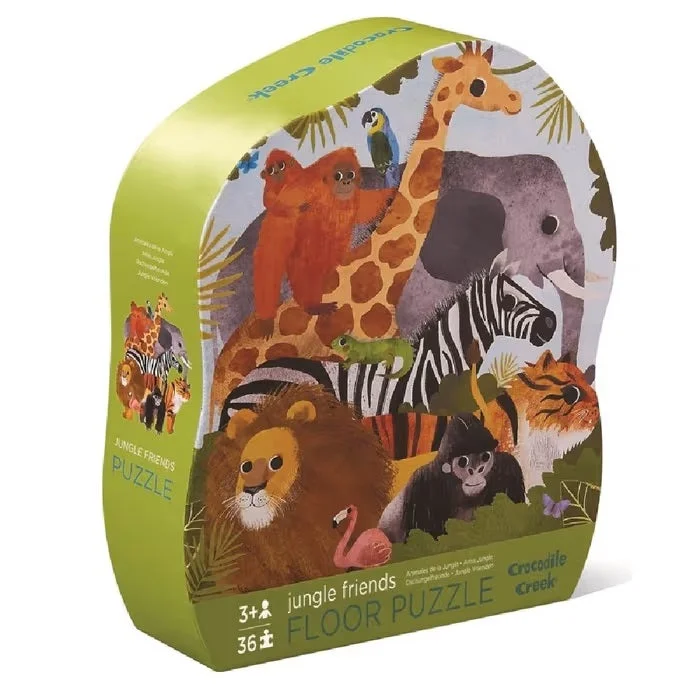 Eco - Conscious Solid Wood Educational Toys with a Social - Skills Development GameJungle Friends Floor Puzzle Eco - Conscious Solid Wood Educational Toys with a Social - Skills Development GameJungle Friends Floor Puzzle