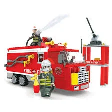 Eco - Conscious Solid Wood Educational Toys with a Social - Skills Development GameLARGE FIRE ENGINE DUAL HOSE - 309PCS Eco - Conscious Solid Wood Educational Toys with a Social - Skills Development GameLARGE FIRE ENGINE DUAL HOSE - 309PCS