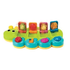 Hand - Carved Wooden Educational Toys with Alphabet - Learning BlocksLIGHT'N SOUND POP UP BUDDY TOY Hand - Carved Wooden Educational Toys with Alphabet - Learning BlocksLIGHT'N SOUND POP UP BUDDY TOY